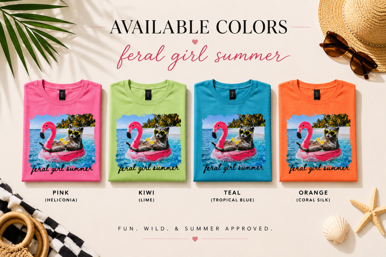 Feral Girl Summer with Margs T-Shirt
